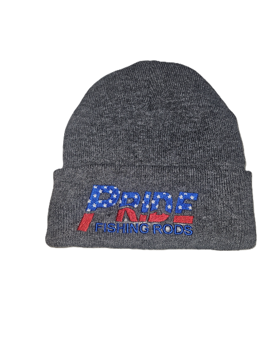 Gray/Red Beanie